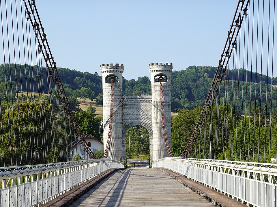 Le pont Charles-Albert, dit pont de la Caille, à Cruseilles.