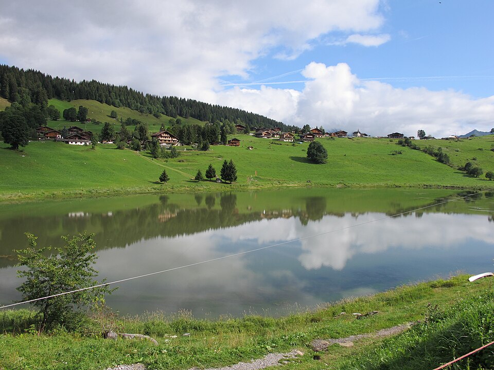 Le lac des Confins en été.