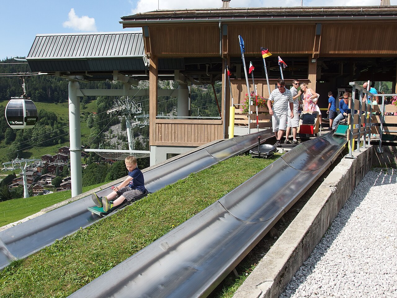La luge d’été des Prés à La Clusaz, photographiée en août 2014.